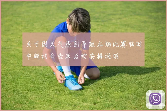 关于因天气原因导致本场比赛临时中断的公告及后续安排说明